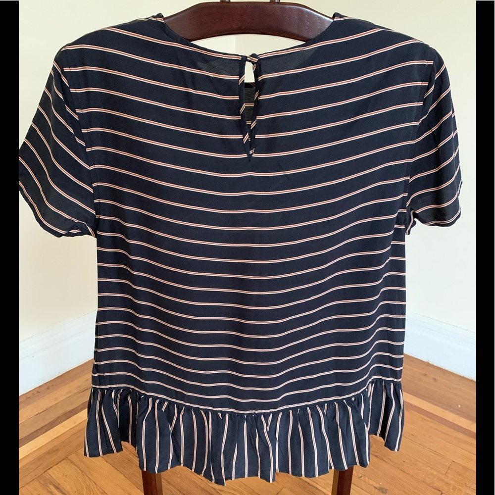 Brooks Brothers Classic Striped Short Sleeved Top